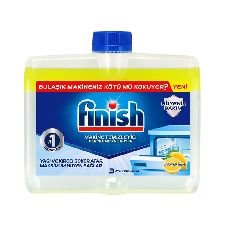 جرم گیر ماشین ظرفشویی فینیش finish با رایحه لیمو ۲۵۰ml